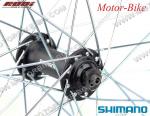 ВЕЛО ДЖАНТА ПРЕДНА 28/29 ЦОЛА 622мм / 25мм АЕРО АЛУМИНИЕВА ЧЕРНА - ГЛАВИНА SHIMANO M10x1 /36 спици/ L-108мм С ЕКСЦЕНТРИК АЛУМИНИЕВА ЧЕРНА-3